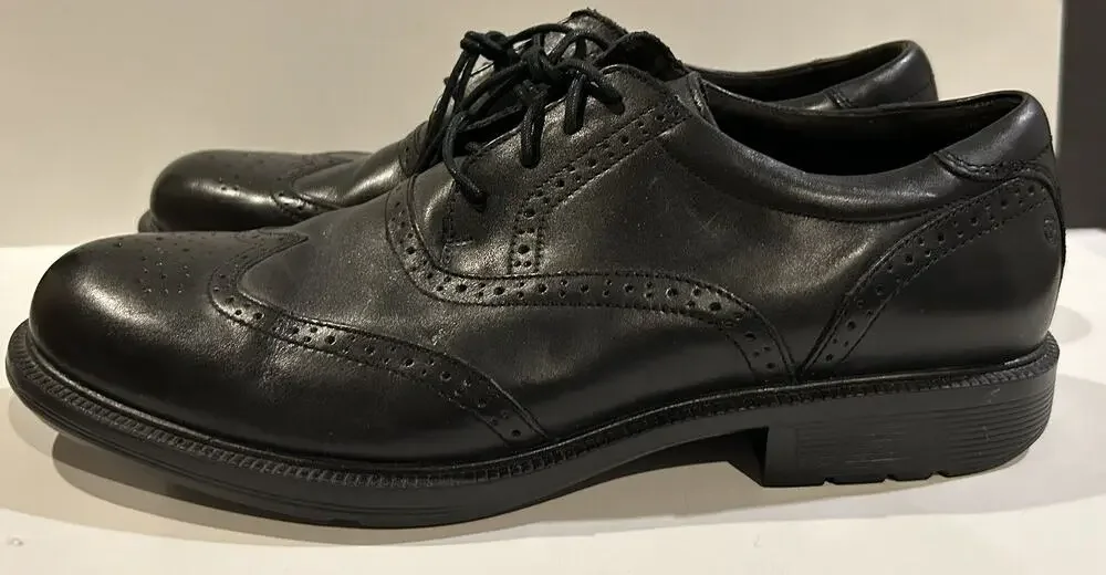 Rockport Shoe Men’s Sz 11 M adi PRENE Adidas Insole Black Leather